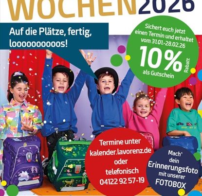 Ranzenwochen 2026 10% Rabatt vom 30.01.2026 bis 28.02.2026